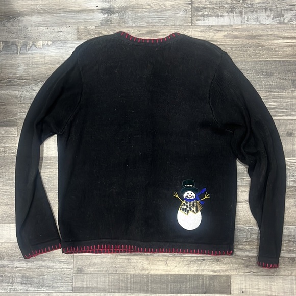 Vintage Snowman Christmas Sweater - Picture 3 of 5